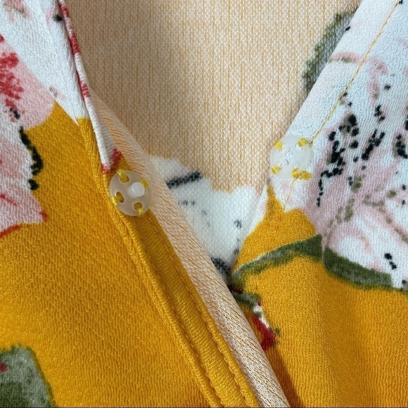 Shein Yellow Floral Dress - Picture 5 of 10